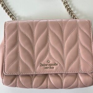 Kate Spade Pink Quilted Shoulder Bag 8.5 wide x  7 in height